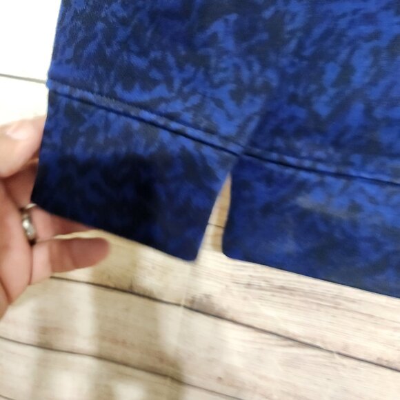 Columbia Woman’s Lodge Funnel Pullover Blue & Black Fleece Lined Size Medium - Picture 13 of 15